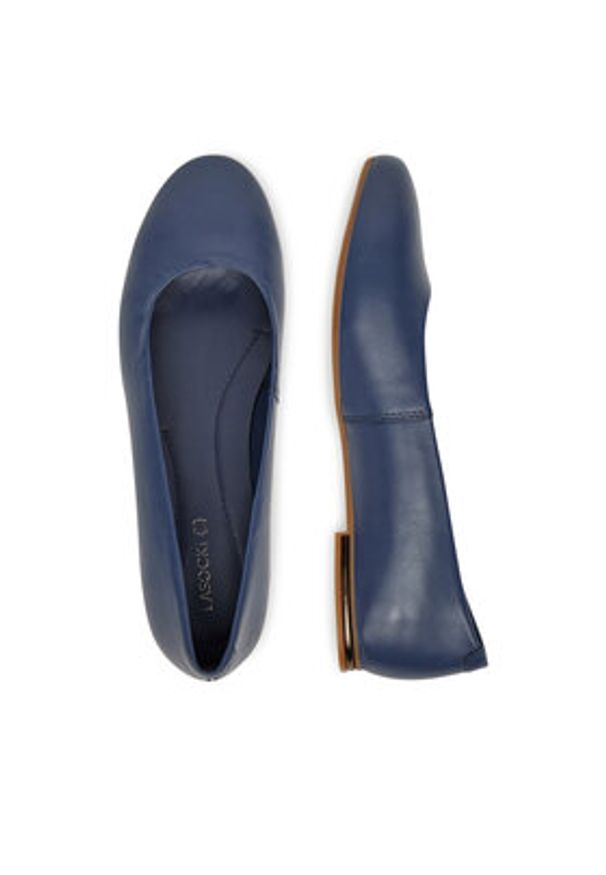 Lasocki Baleriny RST-ARABELLA-06 Granatowy. Kolor: niebieski. Materiał: skóra