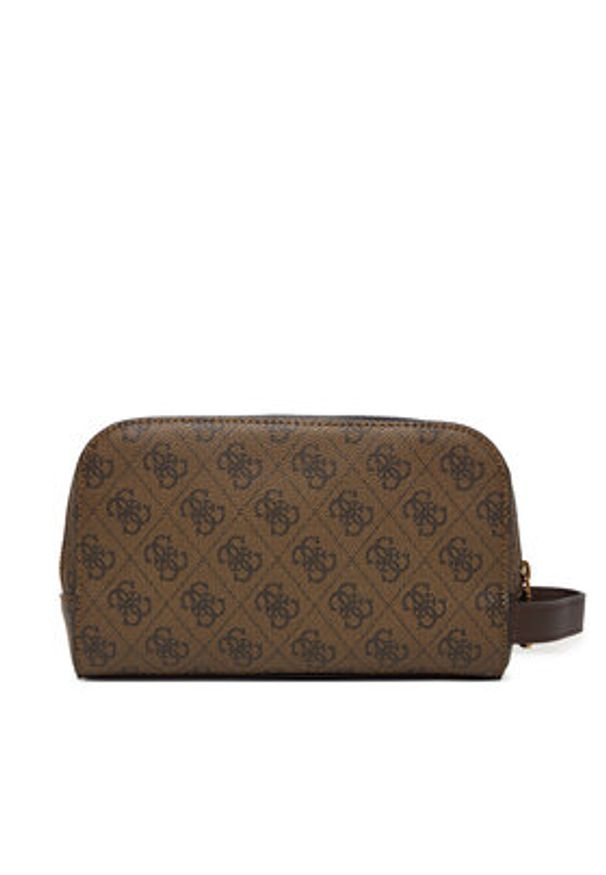 Guess Kosmetyczka PMMILO P5461 Brązowy. Kolor: brązowy. Materiał: skóra