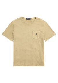 Polo Ralph Lauren T-Shirt 710964511003 Beżowy Regular Fit. Typ kołnierza: polo. Kolor: beżowy. Materiał: bawełna