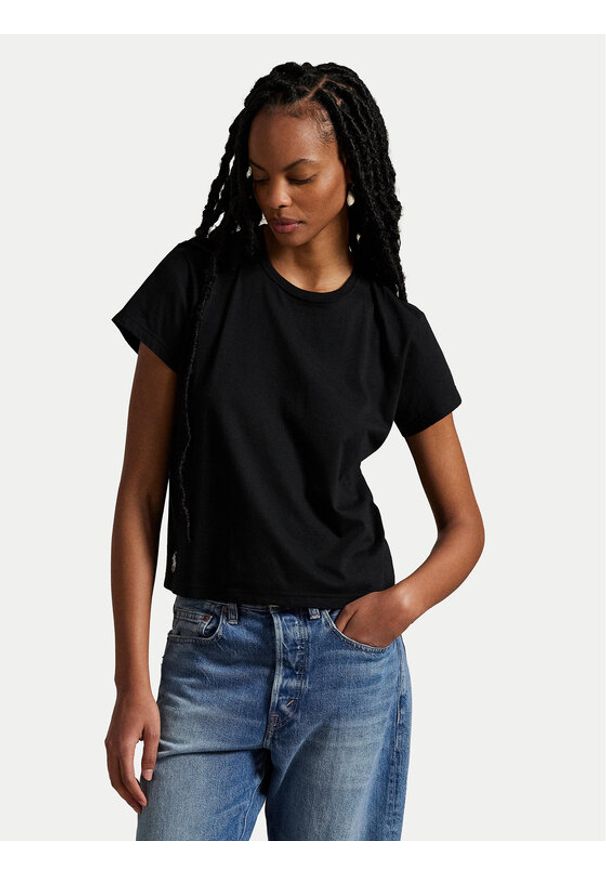 Polo Ralph Lauren T-Shirt 211967102002 Czarny Classic Fit. Typ kołnierza: polo. Kolor: czarny. Materiał: bawełna