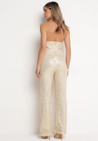 Born2be - Złoty Długi Kombinezon w Cyrkonie Inorsa. Kolor: złoty. Długość: długie #2