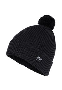 Czapka SUPER.NATURAL Pom Beanie. Kolor: czarny