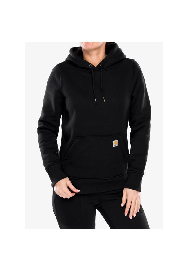 Bluza damska z kapturem Carhartt Relaxed Midweight Sweatshirt. Typ kołnierza: kaptur. Kolor: czarny. Styl: sportowy