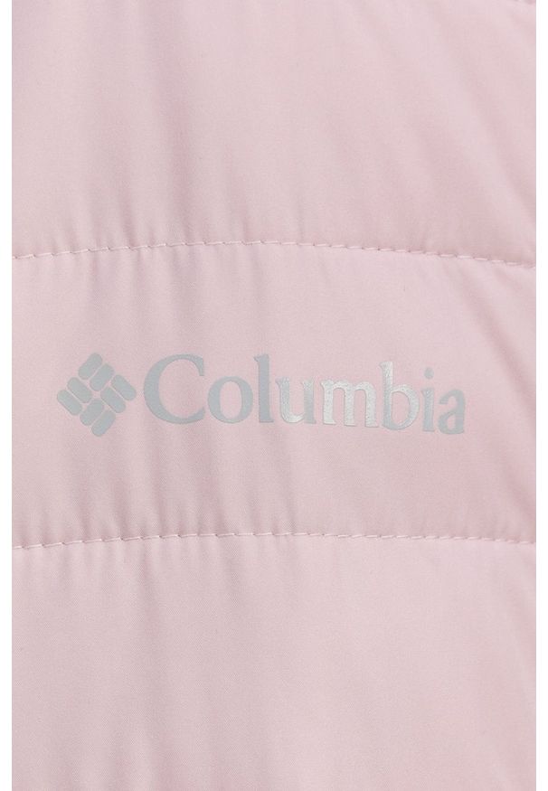 columbia - Columbia - Kurtka. Okazja: na co dzień. Typ kołnierza: kaptur. Kolor: różowy. Styl: casual