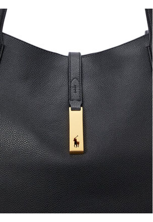 Polo Ralph Lauren Torebka 428935220002 Czarny. Kolor: czarny. Materiał: skórzane
