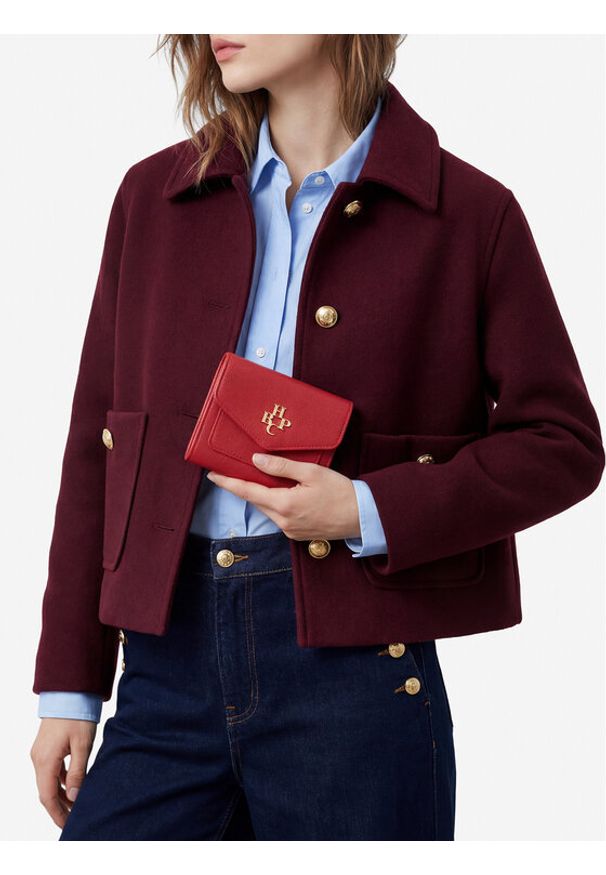 Beverly Hills Polo Club Portfel CWBEO-BHPC-W1-003-SS26 Czerwony. Kolor: czerwony. Materiał: skóra