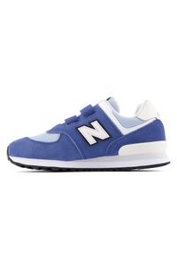 Buty dziecięce New Balance P5742I6 – granatowe. Zapięcie: rzepy. Kolor: niebieski. Materiał: guma, zamsz, syntetyk, materiał. Szerokość cholewki: normalna. Model: New Balance 574. Sport: turystyka piesza #5