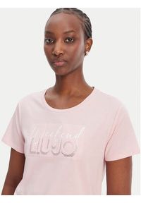 Liu Jo Sport T-Shirt TA6252 JS923 Różowy Regular Fit. Kolor: różowy. Materiał: bawełna. Styl: sportowy #4