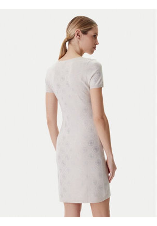 Guess Sukienka dzianinowa W6RK92 Z3JD2 Beżowy Regular Fit. Kolor: beżowy. Materiał: syntetyk