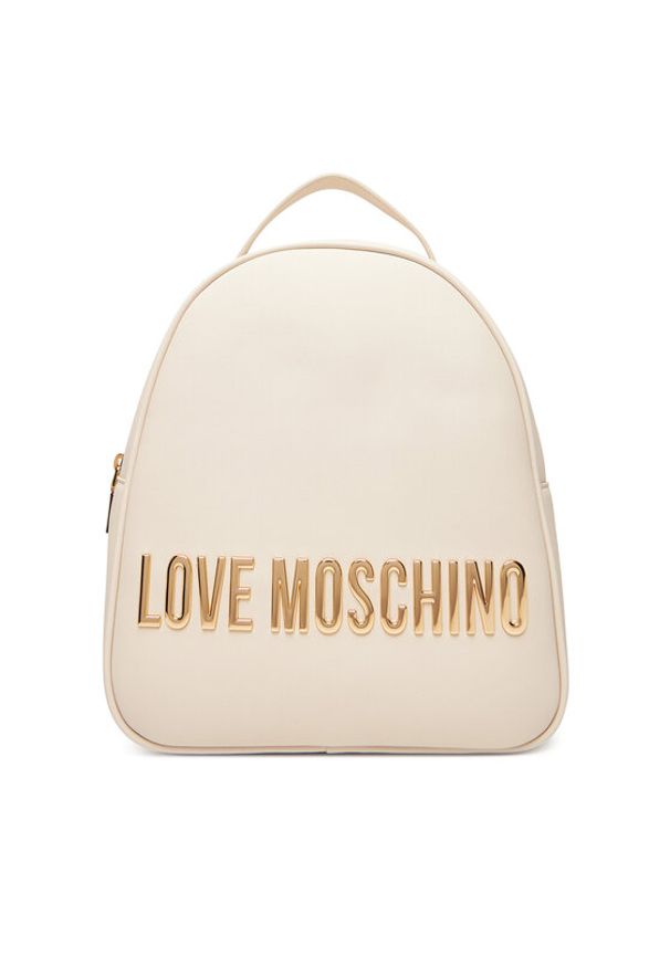 Love Moschino - LOVE MOSCHINO Plecak JC4197PP1NKD0110 Beżowy. Kolor: beżowy. Materiał: skóra