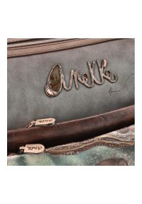 Brązowa Torebka Anekke Elegancka Listonoszka Damska Na Ramię. Kolor: brązowy. Wzór: aplikacja. Materiał: zdobione. Styl: elegancki. Rodzaj torebki: na ramię #2