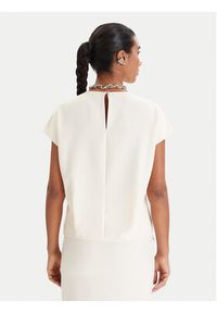 Patrizia Pepe Bluzka 8C0848/A701-W409 Écru Regular Fit. Materiał: syntetyk #2