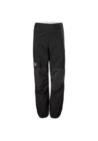 Spodnie przeciwdeszczowe dla dzieci Helly Hansen JR Guard. Kolor: czarny. Sezon: lato. Sport: turystyka piesza #1