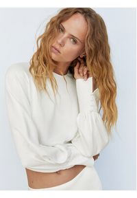 mango - Mango Bluzka Moussy 57003826 Biały Cropp Fit. Kolor: biały. Materiał: wiskoza #4