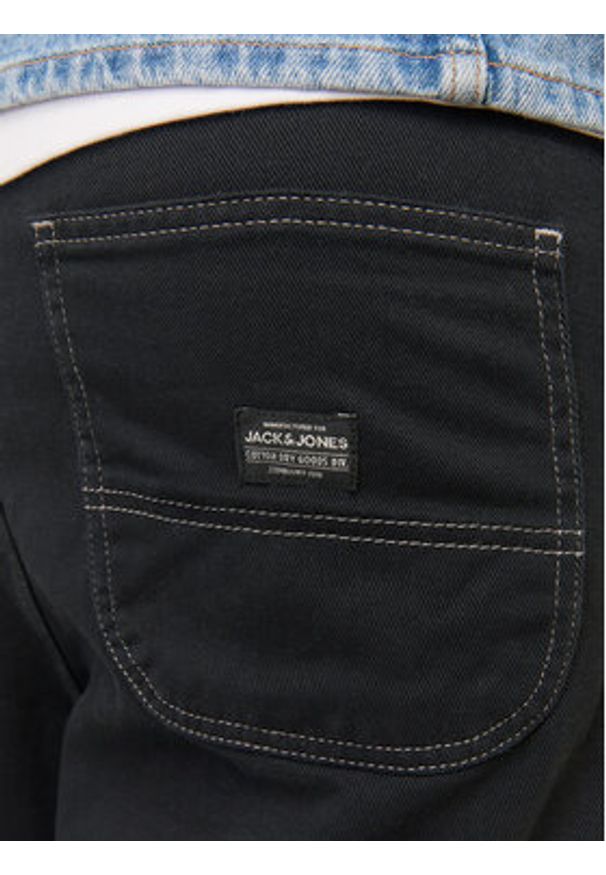 Jack & Jones Spodnie materiałowe Owen 12273515 Czarny Baggy Fit. Kolor: czarny. Materiał: bawełna