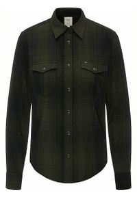 Lee - LEE REGULAR WESTERN SHIRT DAMSKA KOSZULA MATERIAŁOWA SERPICO GREEN L45SGBOJ. Materiał: materiał #3