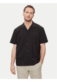 Selected Homme Koszula New Linen 16092978 Czarny Relaxed Fit. Kolor: czarny. Materiał: bawełna