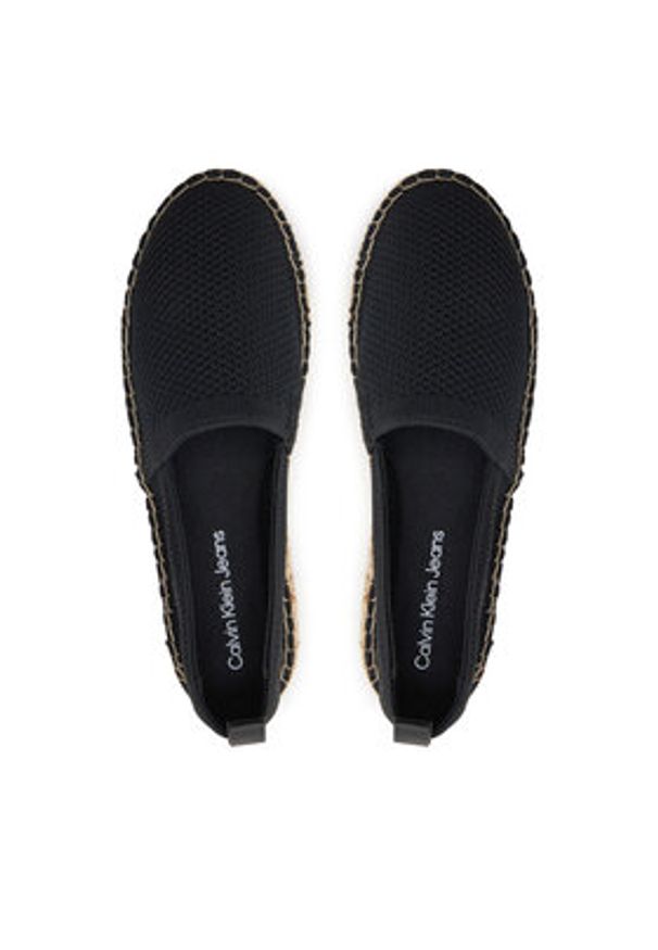 Calvin Klein Jeans Espadryle Platform Espadrille Uc YW0YW01377 Czarny. Kolor: czarny. Materiał: materiał. Obcas: na platformie