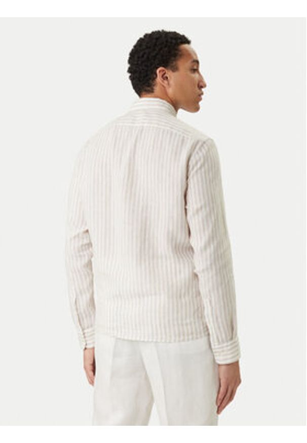 BOSS Koszula H-Liam 50560595 Beżowy Regular Fit. Kolor: beżowy. Materiał: len