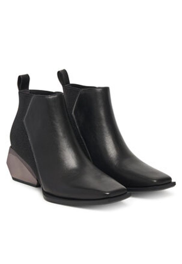 United Nude Botki Ricky Mid 109500116 Czarny. Kolor: czarny. Materiał: skóra