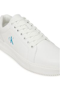 Calvin Klein Jeans Sneakersy Chunky Cupsole Ru Patch Lth YM0YM01296 Biały. Kolor: biały. Materiał: skóra #4