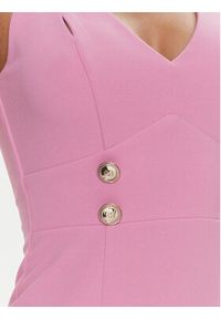 Rinascimento Sukienka koktajlowa CFC0019370002 Różowy Regular Fit. Kolor: różowy. Materiał: syntetyk. Styl: wizytowy #4