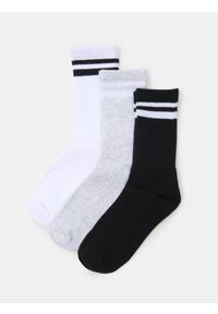 Sinsay - Prązkowane skarpetki 3 pack - wielobarwny #1