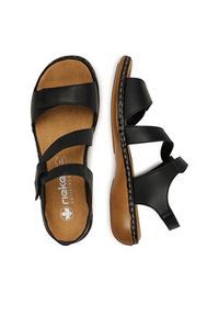 Rieker Sandały CEO-659C7-00 Czarny. Kolor: czarny. Materiał: skóra #3