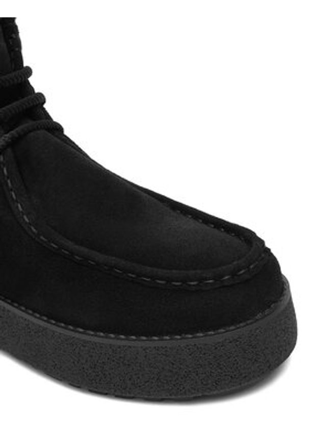 Marc O'Polo Trzewiki SS2M3029 Czarny. Kolor: czarny. Materiał: zamsz, skóra