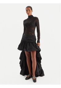 Pinko - PINKO Spódnica maxi 105642 Y3LE Z99 Czarny Regular Fit. Kolor: czarny. Materiał: syntetyk #5
