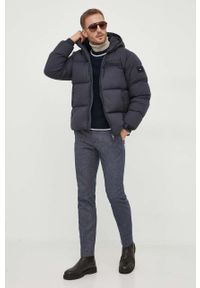 TOMMY HILFIGER - Tommy Hilfiger kurtka puchowa męska kolor granatowy zimowa. Kolor: niebieski. Materiał: puch. Sezon: zima #4