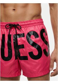 Guess Szorty kąpielowe F6GT03 WN322 Różowy Regular Fit. Kolor: różowy. Materiał: syntetyk #3