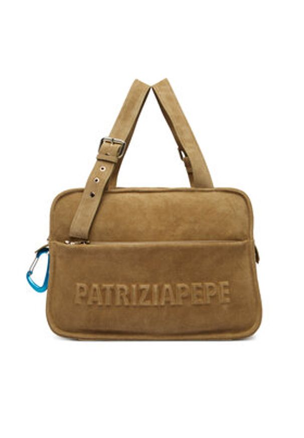 Patrizia Pepe Torebka 2B0125/L152-G626 Zielony. Kolor: zielony. Materiał: skórzane, zamszowe