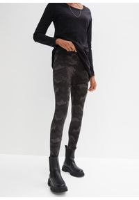 bonprix - Legginsy (2 pary). Kolor: czarny. Wzór: gładki #1