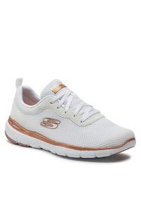 skechers - Skechers Sneakersy First Insight 13070/WTRG Biały. Kolor: biały. Materiał: materiał #2