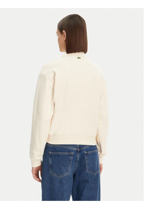 Lacoste Bluza SF0351 Beżowy Relaxed Fit. Kolor: beżowy. Materiał: bawełna