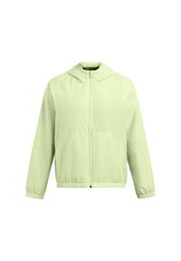 Kurtka wodoodporna damska Under Armour Rival. Kolor: zielony, biały, wielokolorowy. Materiał: tkanina. Sport: bieganie #1