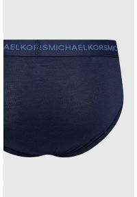 MICHAEL Michael Kors slipy (3-pack) męskie kolor granatowy. Kolor: niebieski. Materiał: włókno, bawełna. Długość: długie