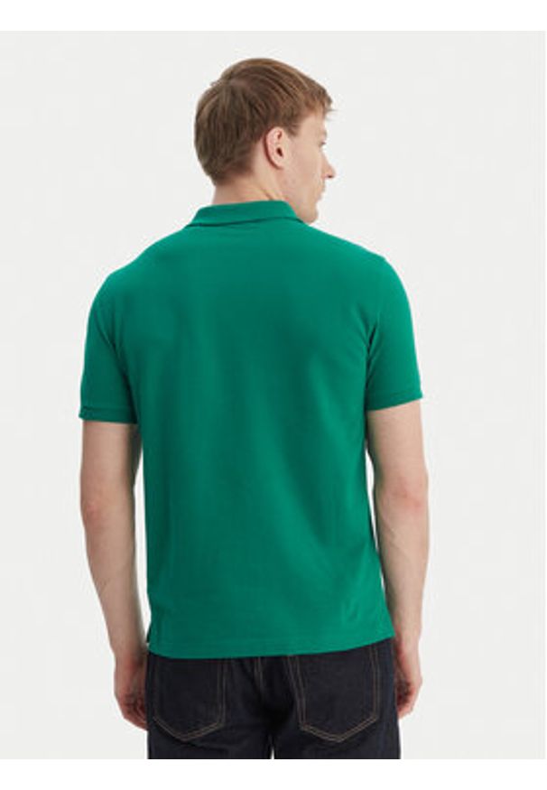 GANT - Gant Polo Shield 2220 Zielony Slim Fit. Typ kołnierza: polo. Kolor: zielony. Materiał: bawełna