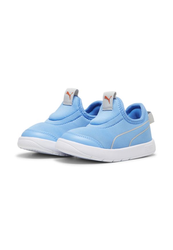 Puma - Sneakersy dla małych dzieci PUMA Courtflex v3 Slip On. Zapięcie: bez zapięcia. Kolor: niebieski, wielokolorowy, szary