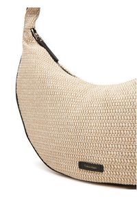 Calvin Klein Torebka Pinched Raffia Large Shoulder Ba LV04F3060G Beżowy. Kolor: beżowy #4