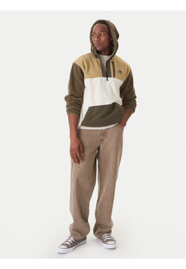 Quiksilver Bluza EQYPF03073 Khaki Regular Fit. Kolor: brązowy. Materiał: syntetyk