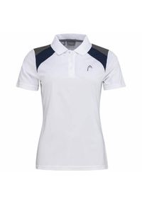 Head - Koszulka polo damska CLUB 22 Tech. Typ kołnierza: polo. Kolor: biały. Materiał: poliester. Sport: tenis