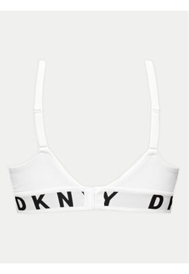 DKNY Biustonosz z fiszbiną DK7511 Biały. Kolor: biały. Materiał: bawełna
