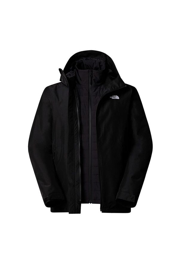 Kurtka męska The North Face 3w1 Carto Mono Triclimate 0A8D1SJK31 - czarna. Kolor: czarny. Materiał: poliester, materiał
