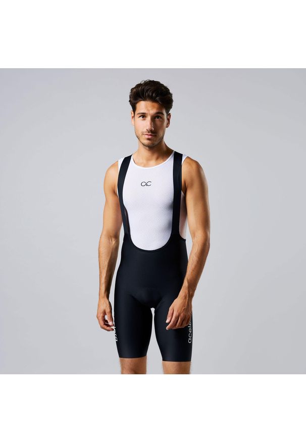 ACELERA - Kurtka kolarska Thermo Fleece wiatroszczelna i wodoodporna. Kolor: czarny. Materiał: jersey. Sport: kolarstwo