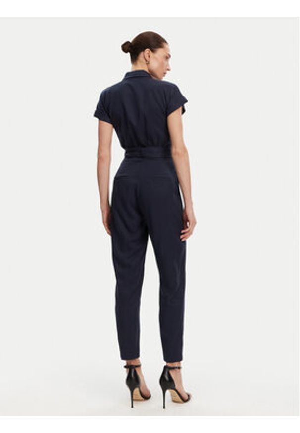 ACCESS FASHION Kombinezon 53-5511-128 Granatowy Regular Fit. Kolor: niebieski. Materiał: lyocell