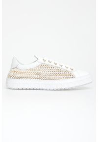 Sneakersy damskie skórzane Oslo CESARE CASADEI. Materiał: skóra #4