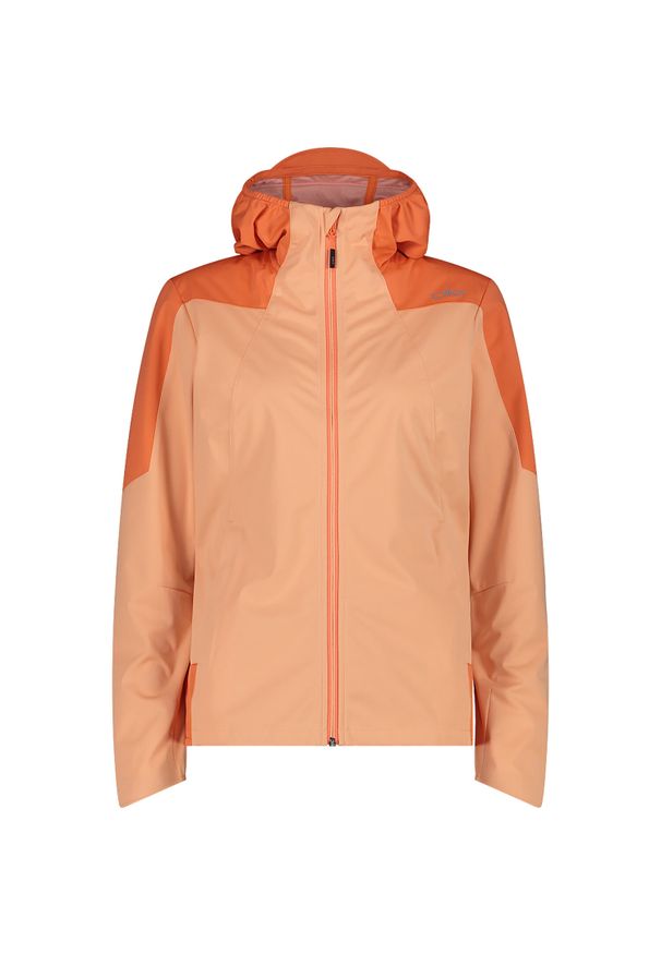 Kurtka damska turystyczna CMP 35A6246. Typ kołnierza: kaptur. Kolor: żółty, szary, wielokolorowy, pomarańczowy. Materiał: softshell. Sport: turystyka piesza