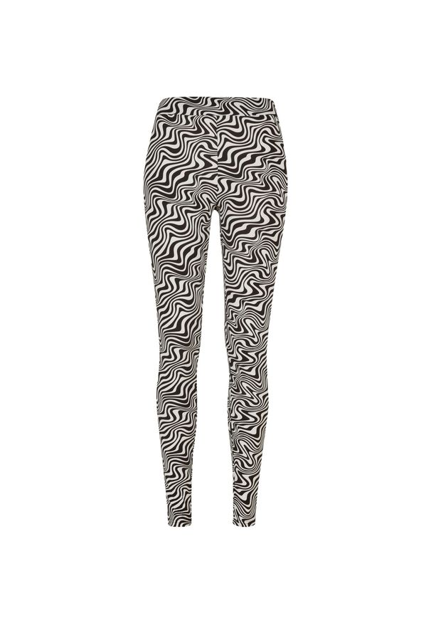 Legging duże rozmiary damskie Urban Classics Soft AOP. Kolekcja: plus size. Kolor: czarny